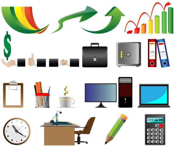 Business Office icons vector illustration