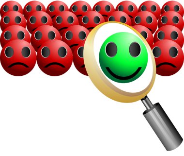 Search Employee Icon for Recruitment Agency Magnifier vector illustration clipart