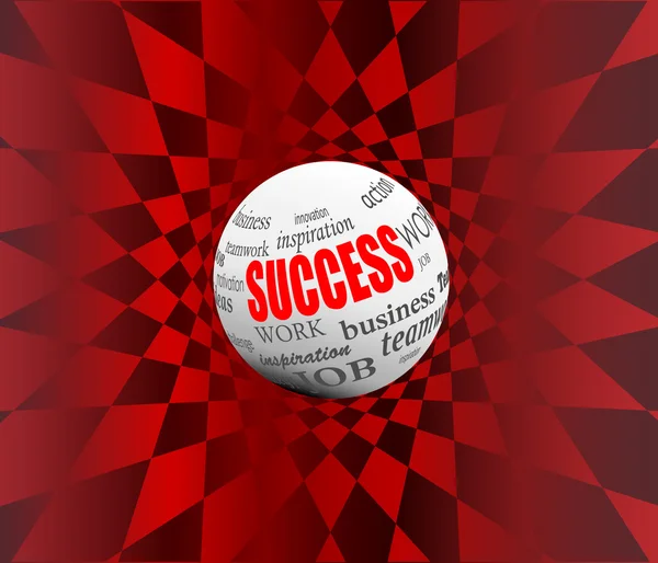 Success business abstract motivation ball sphere vector illustration — Stock Vector