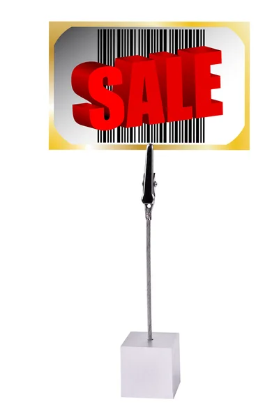 Memo Holder with Sale bar code barcode card — Stock Photo, Image