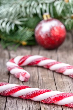 Noel yakın lolipop şenlikli dekorasyon ile