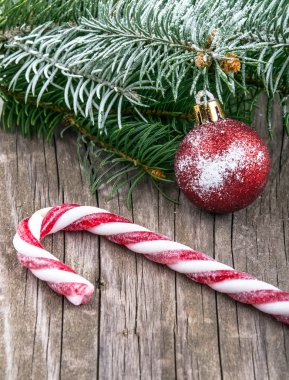 Noel yakın lolipop şenlikli dekorasyon ile