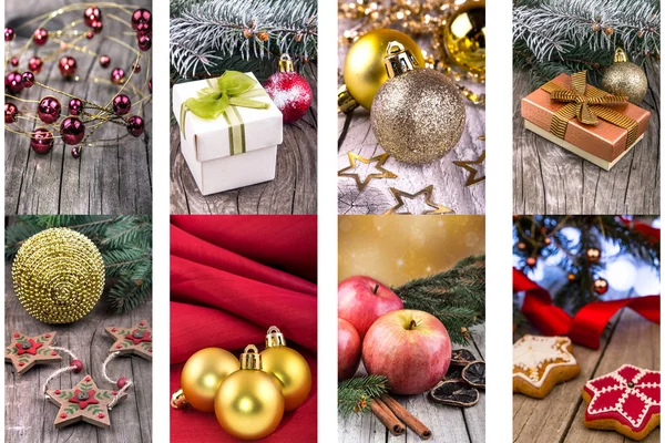 Weihnachtsdeko-Set — Stockfoto