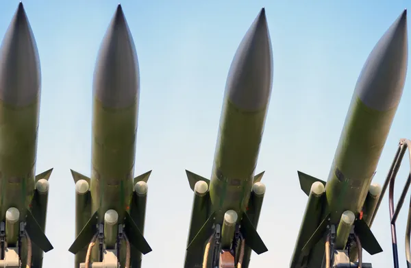 Antiaircraft missiles Royalty Free Stock Photos