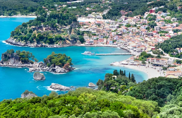 Parga cidade Grécia — Fotografia de Stock