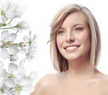 kadın çiçek arka plan