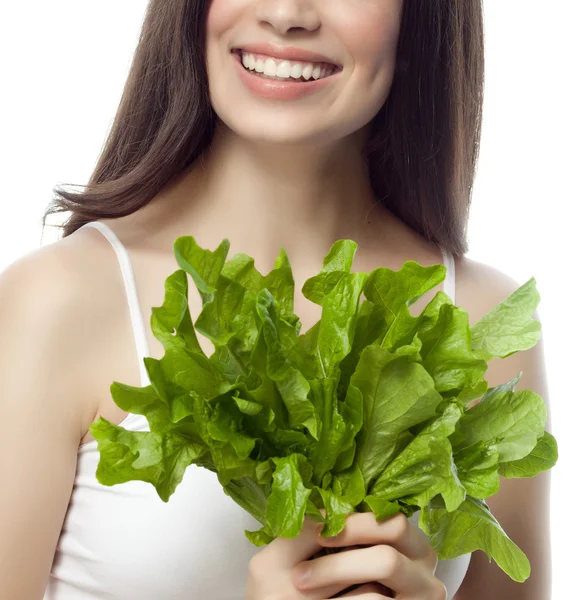 Salat 웃는 여자 — 스톡 사진