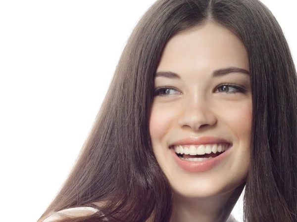 Smiling brunette woman — Stock Photo, Image
