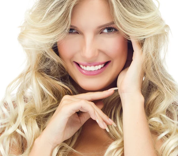 Mujer rubia sonriente — Foto de Stock