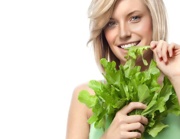 Mujer con salat —  Fotos de Stock