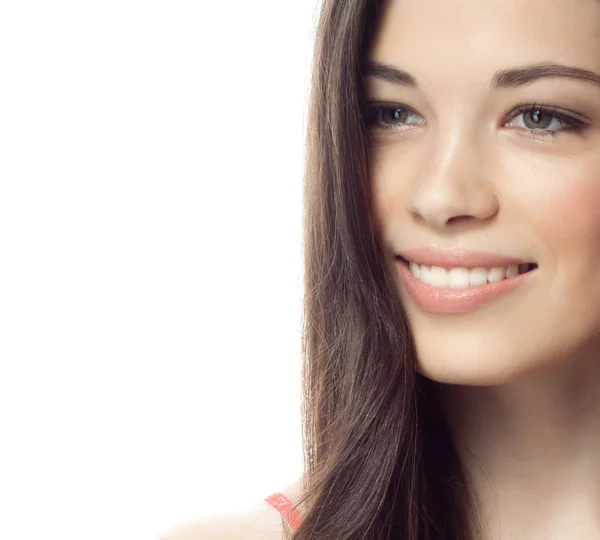 Smiling brunette woman — Stock Photo, Image