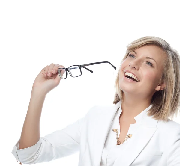 Gözlüklü kadın — Stok fotoğraf