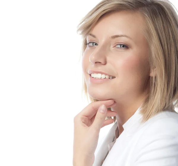 Mujer sonriente — Foto de Stock