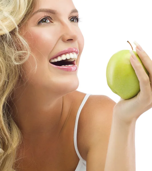 Mujer con manzanas —  Fotos de Stock