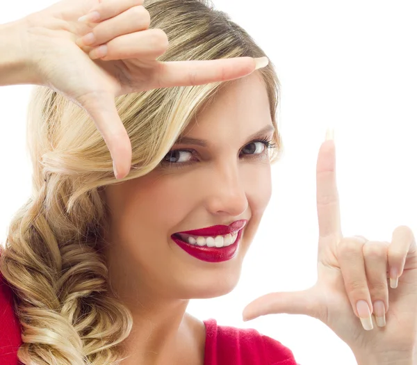 Mujer sonriente — Foto de Stock