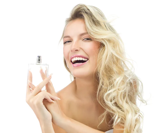 Woman with parfume — Stock Photo, Image