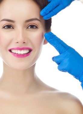 genç güzel kadın yüzü