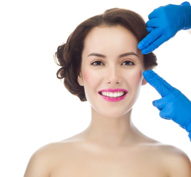 genç güzel kadın yüzü