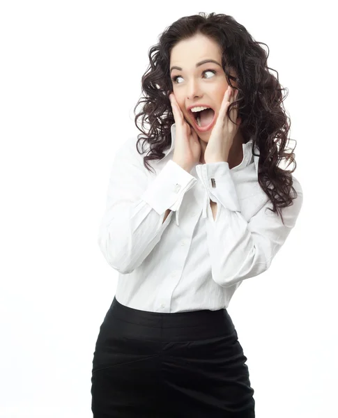 Mujer sorprendida — Foto de Stock