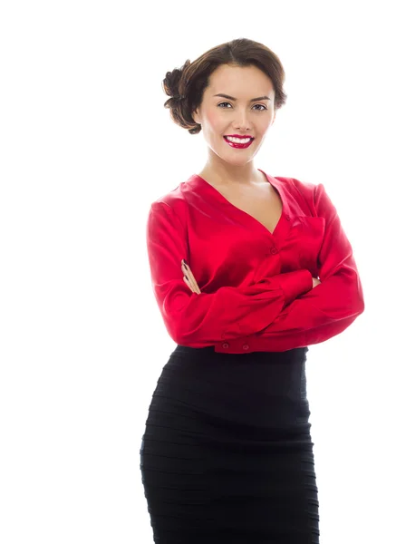 Smiling attractive woman — Stock Photo, Image