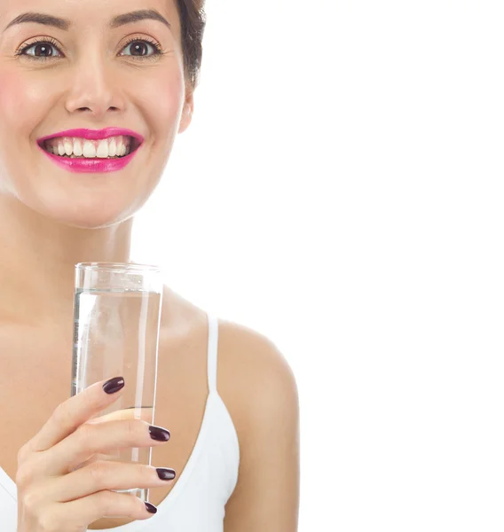 La mujer está bebiendo agua —  Fotos de Stock