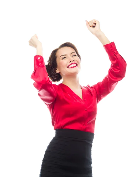 Mujer de negocios sonriente — Foto de Stock