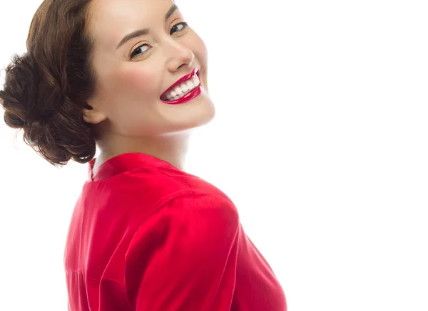 Mujer sonriente — Foto de Stock