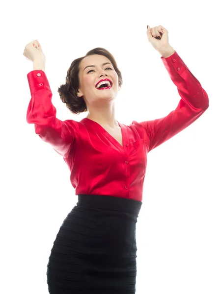 Mujer de negocios sonriente — Foto de Stock