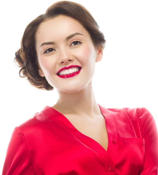 Smiling attractive woman — Stock Photo, Image