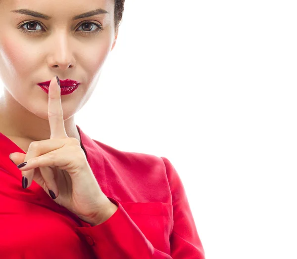 Hush gesture — Stock Photo, Image