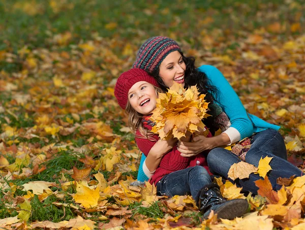 Woman autumn — Stock Photo, Image