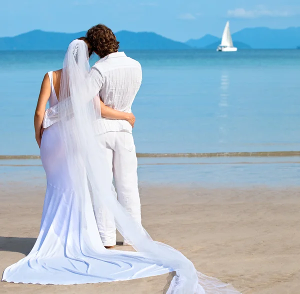 Inselhochzeit — Stockfoto