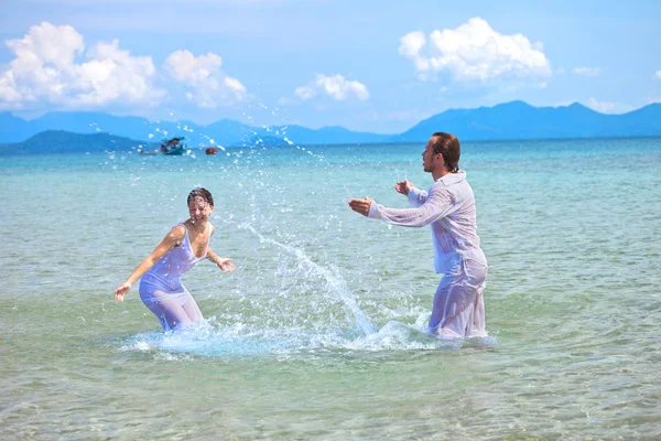 島の結婚式 — ストック写真