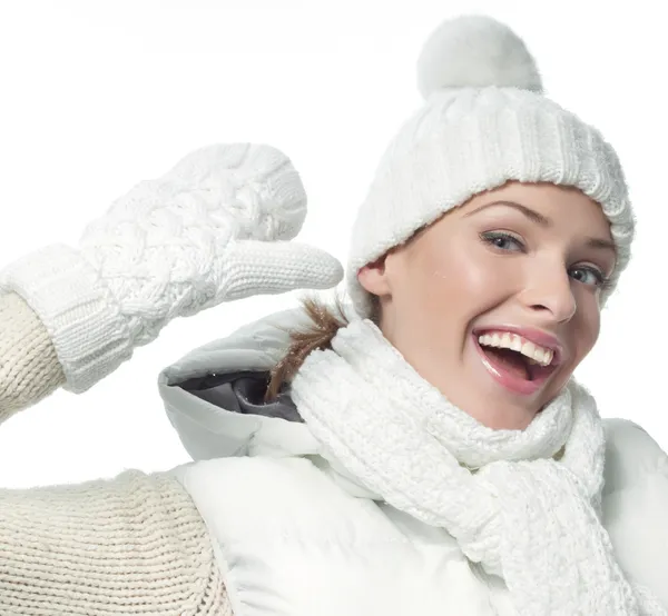 Ragazza in abiti invernali — Foto Stock