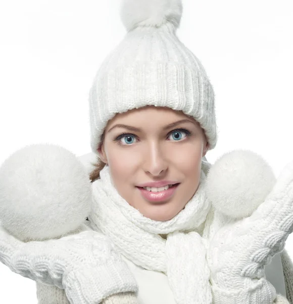 Menina em roupas de inverno — Fotografia de Stock