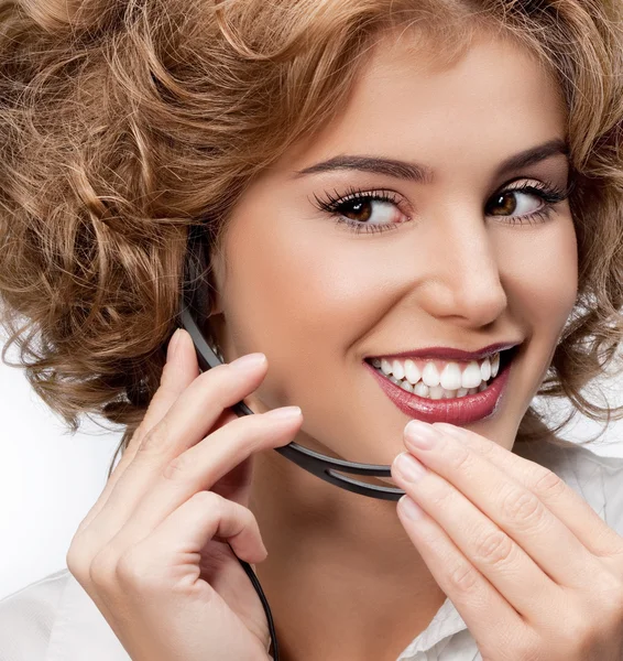 Mujer con teléfono —  Fotos de Stock