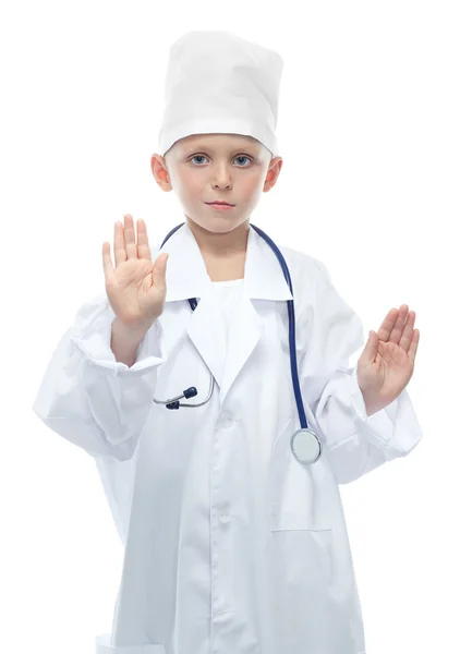 Cute future doctor boy — Stock Photo, Image