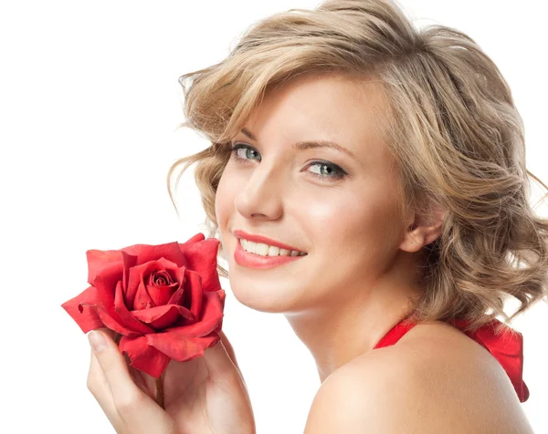 Woman beauty with heart — Stock Photo, Image