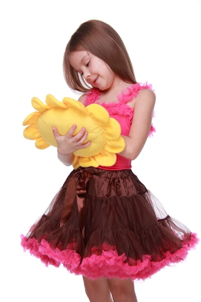 Adorable kid with toy — Stock Photo, Image