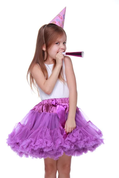 Birthday party girl — Stock Photo, Image