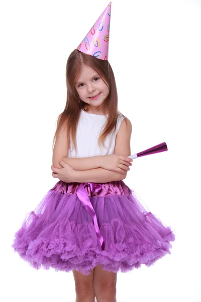 Birthday party girl — Stock Photo, Image