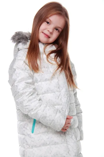 冬の服を着ている女の子 — ストック写真