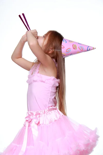 Birthday party girl — Stock Photo, Image