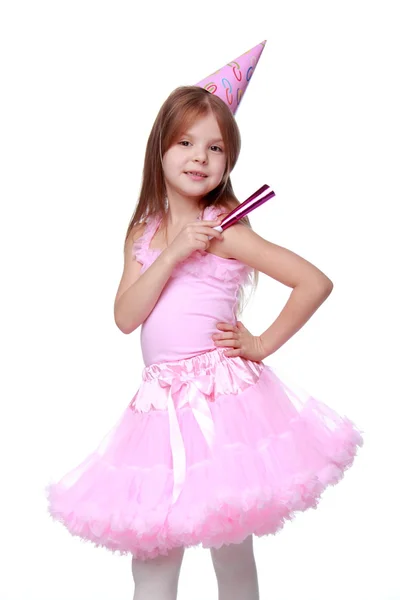 Birthday party girl — Stock Photo, Image