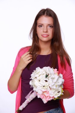 güzel esmer ile buket pembe bluz