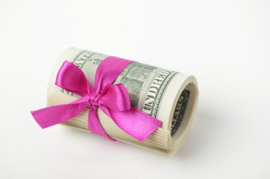 Bizi dolar olarak mor şerit sarılmış