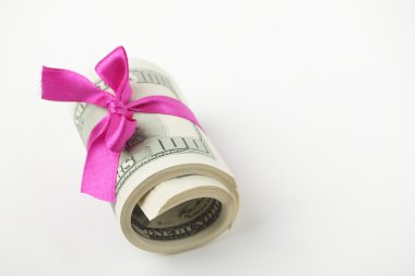 Bizi dolar olarak mor şerit sarılmış