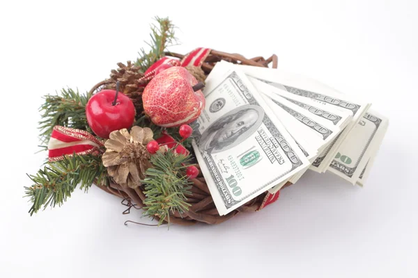 クリスマスの現金 — ストック写真