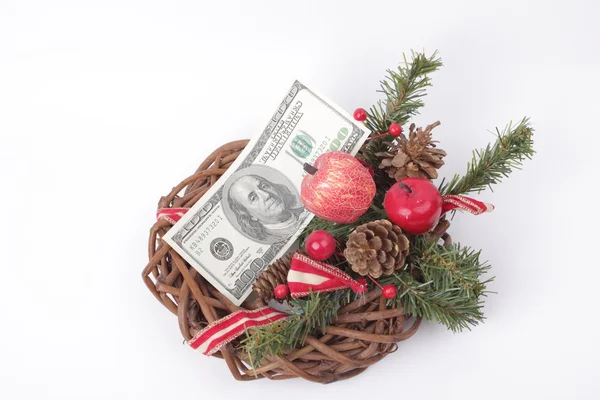 クリスマスの現金 — ストック写真