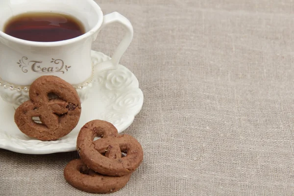 Tea and cookies — Stock Photo, Image